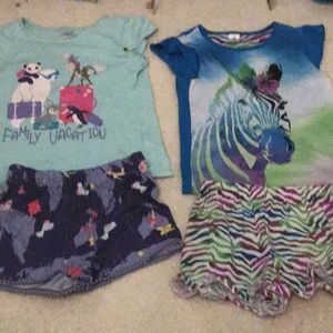 Two Paris of pajamas